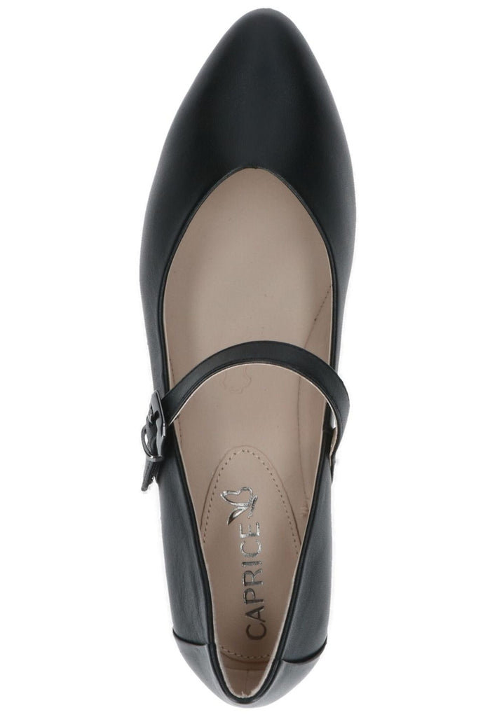 Caprice Ballerinas Leder Schwarz