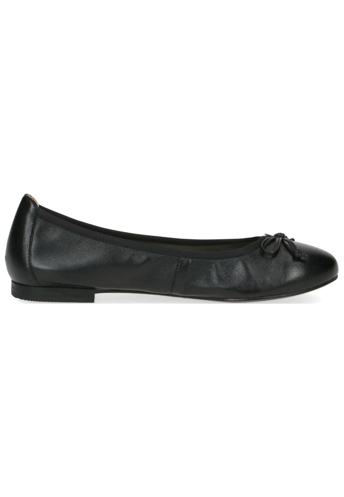 Caprice Ballerinas Leder Schwarz