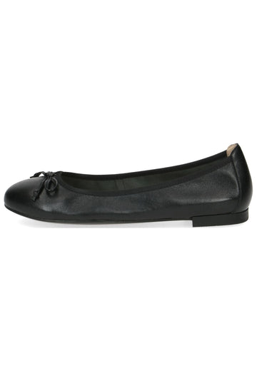 Caprice Ballerinas Leder Schwarz