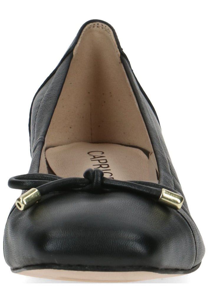 Caprice Ballerinas Leder Schwarz