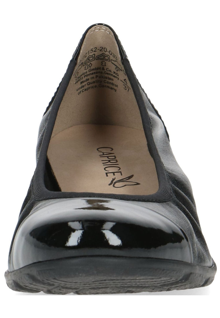 Caprice Ballerinas Leder Schwarz
