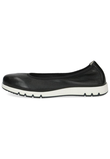 Caprice Ballerinas Leder Schwarz