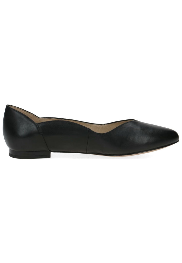 Caprice Ballerinas Leder Schwarz