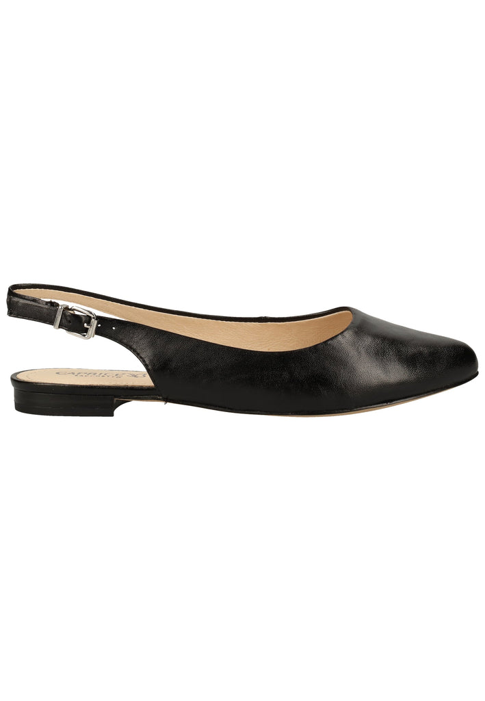 Caprice Ballerinas Leder Schwarz
