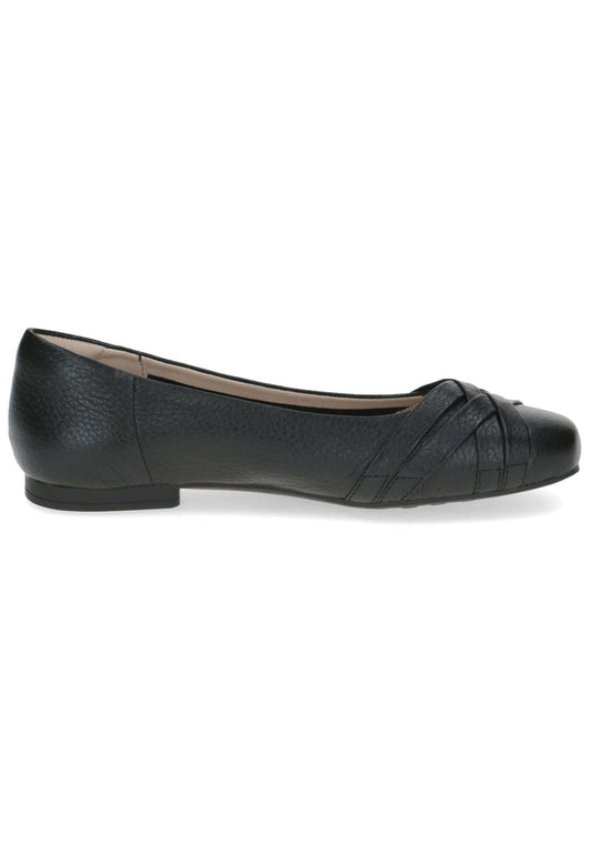 Caprice Ballerinas Leder Schwarz