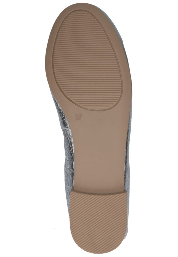 Caprice Ballerinas Leder Silber