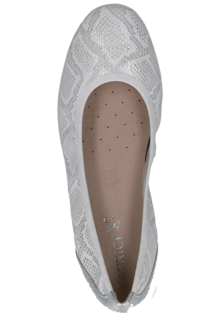 Caprice Ballerinas Leder Silber