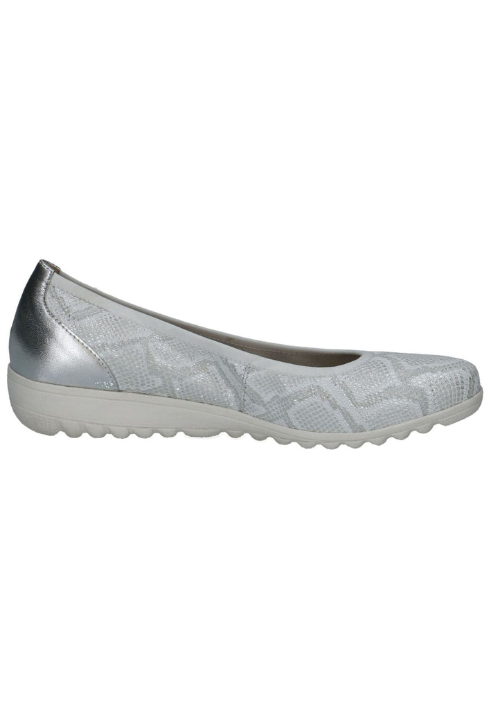 Caprice Ballerinas Leder Silber
