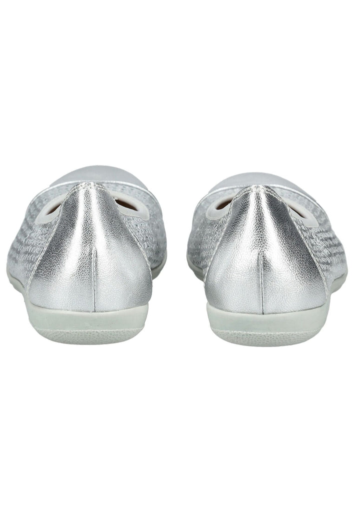Caprice Ballerinas Leder Silber