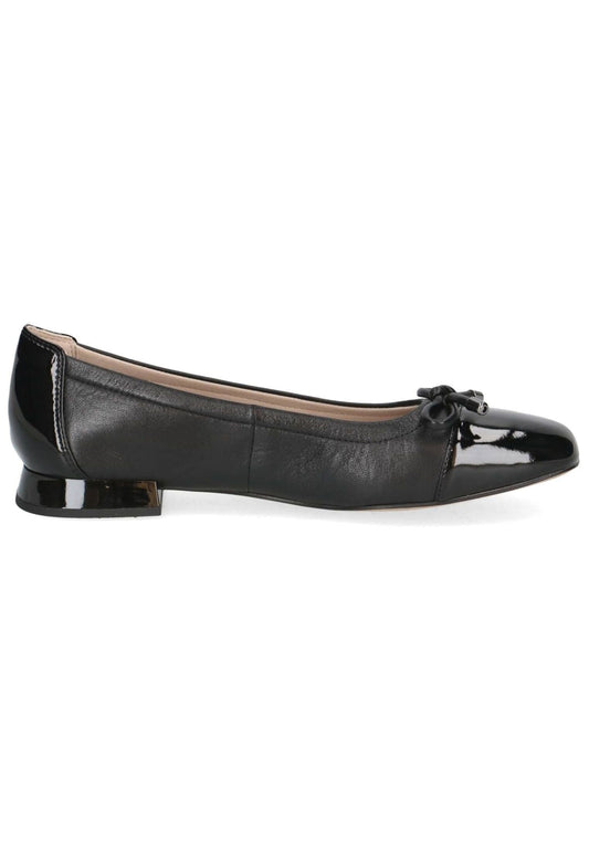 Caprice Ballerinas Leder/Synthetik Schwarz/Schwarz