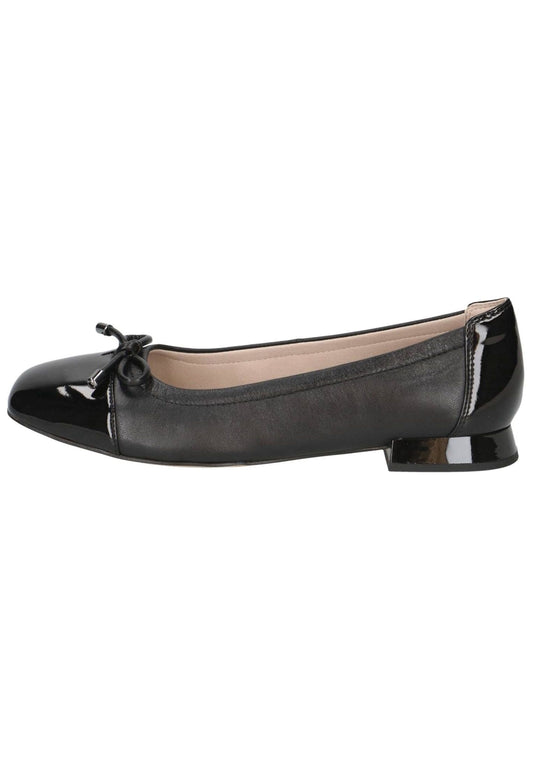 Caprice Ballerinas Leder/Synthetik Schwarz/Schwarz