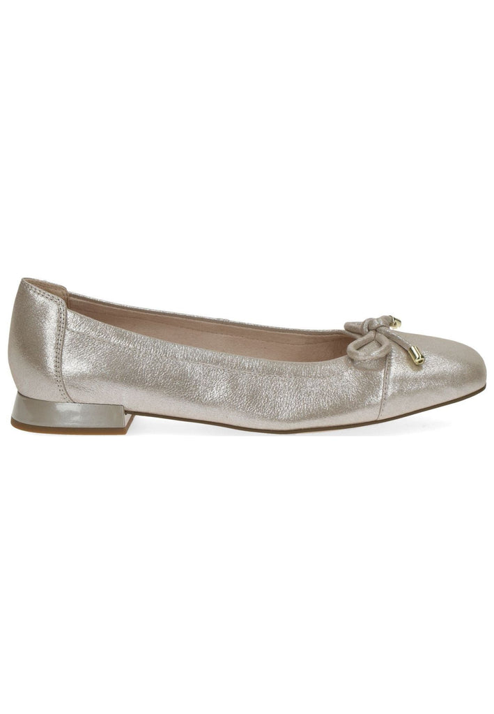 Caprice Ballerinas Leder Taupe