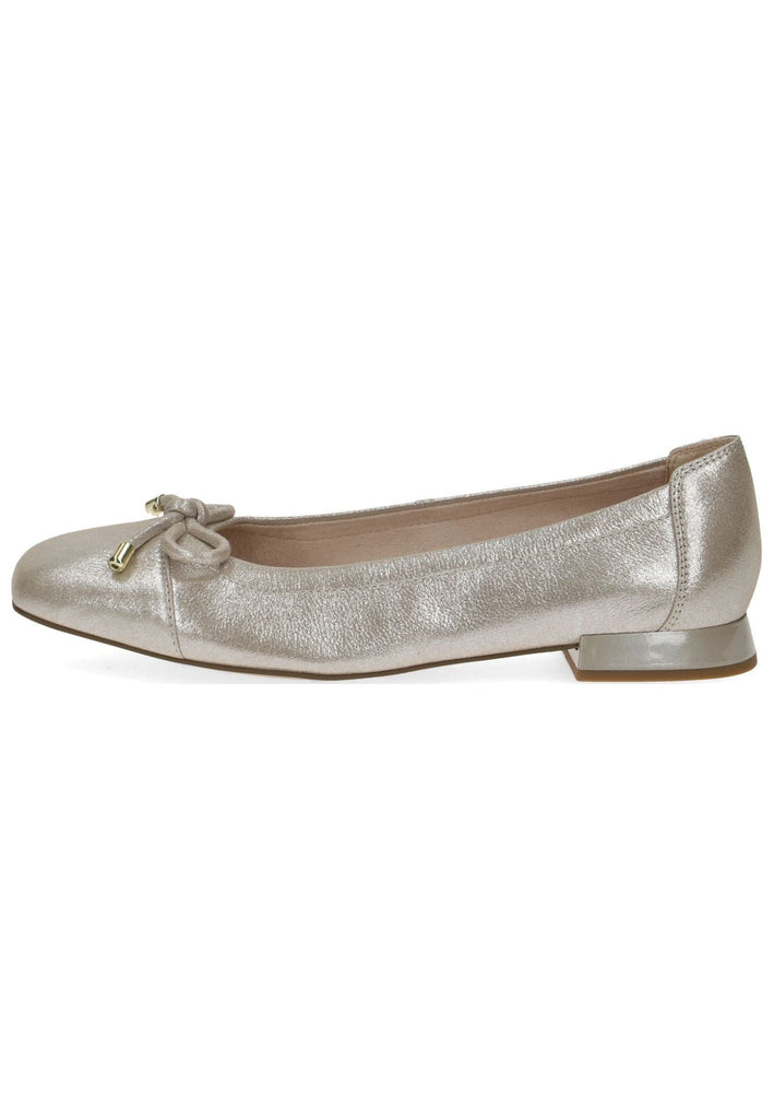 Caprice Ballerinas Leder Taupe