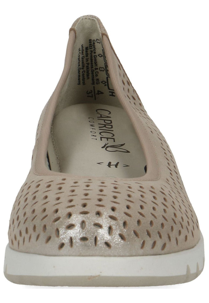 Caprice Ballerinas Leder Taupe