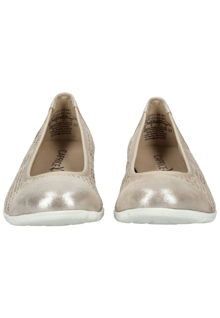 Caprice Ballerinas Leder Taupe
