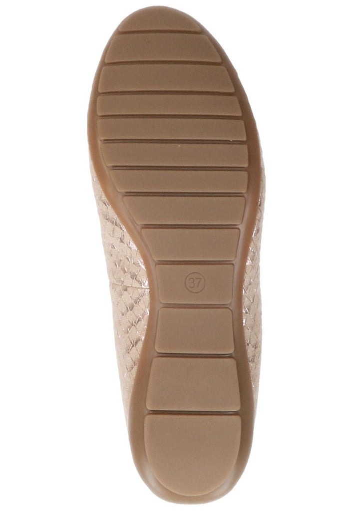 Caprice Ballerinas Leder/Textil Beige