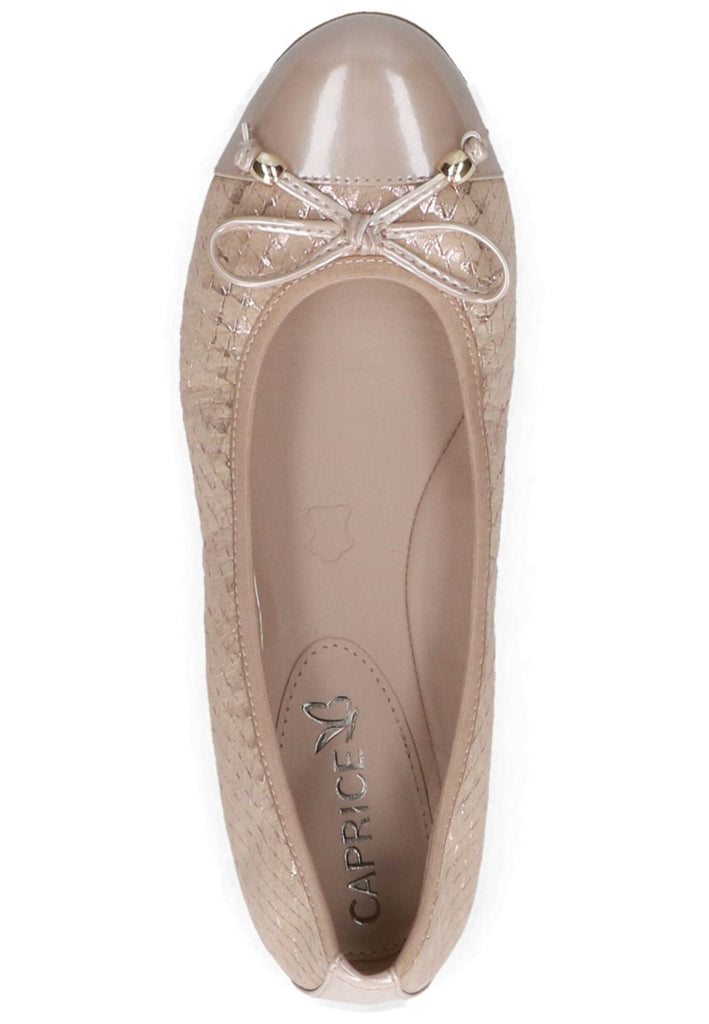 Caprice Ballerinas Leder/Textil Beige
