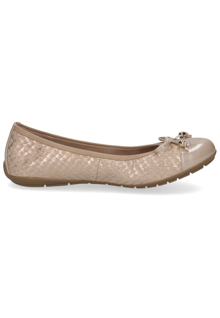 Caprice Ballerinas Leder/Textil Beige