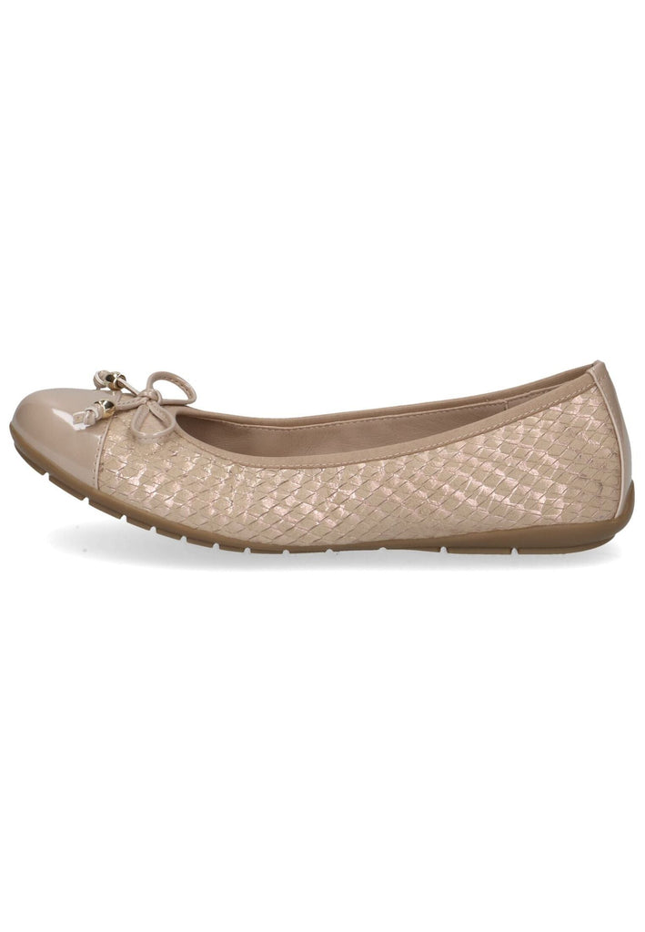 Caprice Ballerinas Leder/Textil Beige