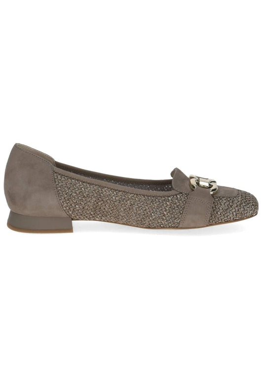 Caprice Ballerinas Leder/Textil Mud