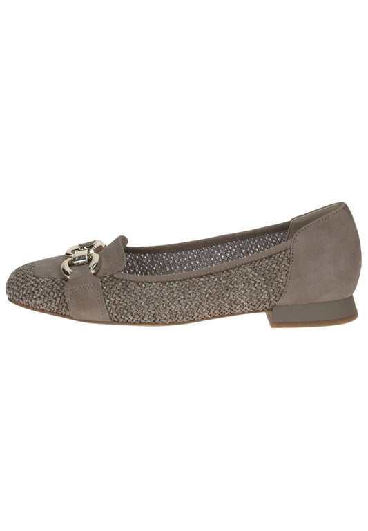 Caprice Ballerinas Leder/Textil Mud