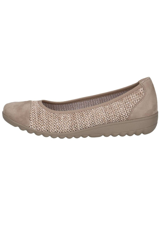 Caprice Ballerinas Leder/Textil Mud