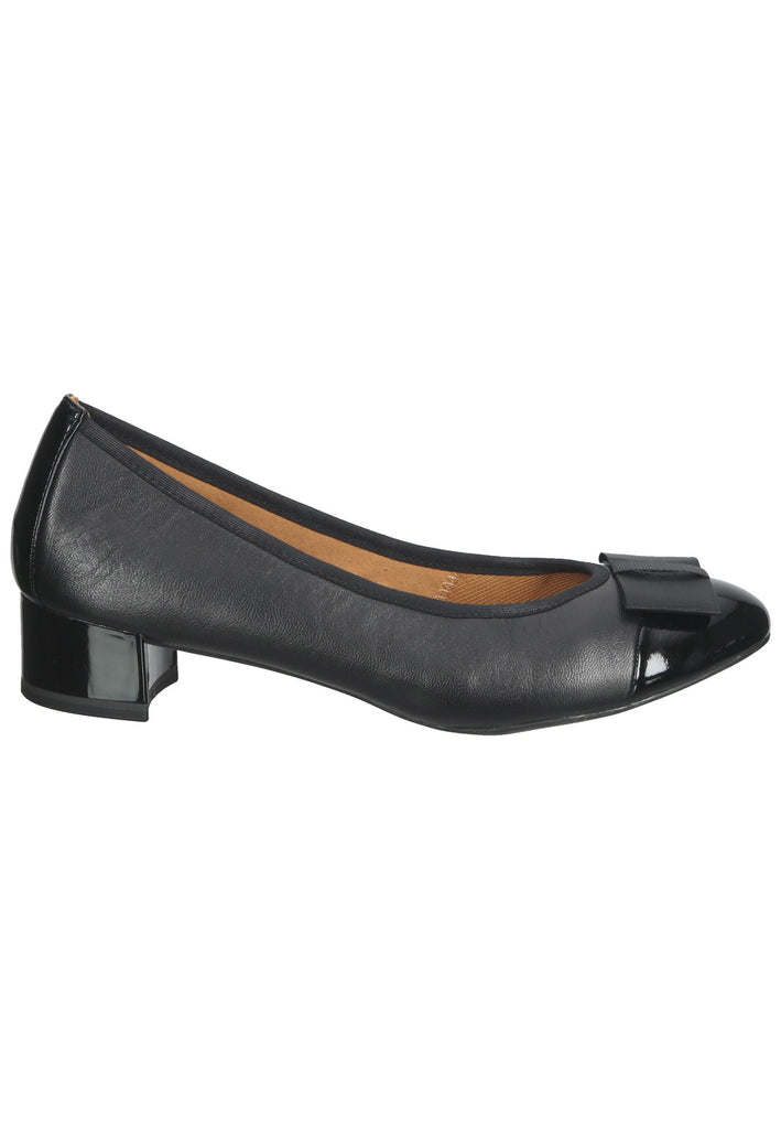 Caprice Ballerinas Leder/Textil Schwarz