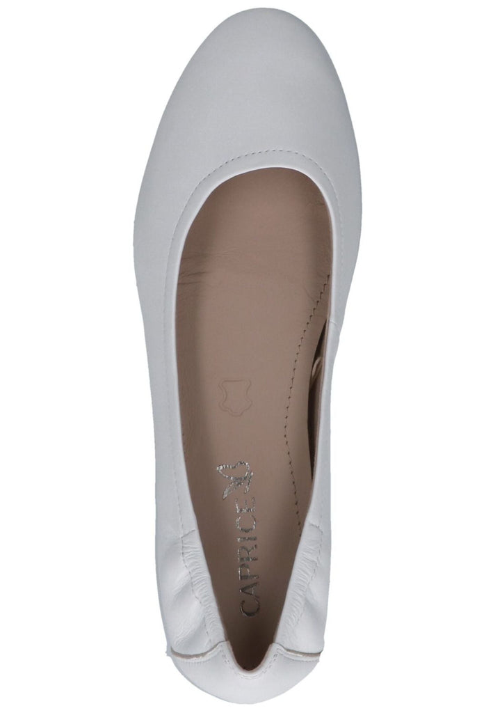Caprice Ballerinas Leder Weiß