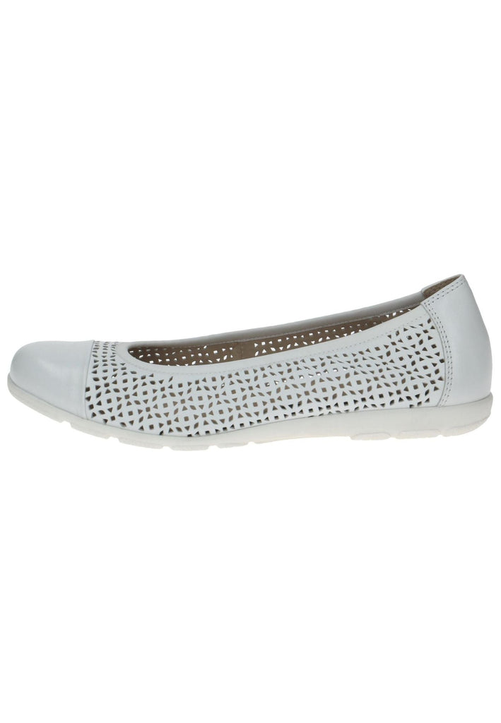 Caprice Ballerinas Leder Weiß