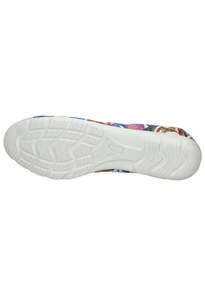 Caprice Ballerinas Leder Weiß/Blau