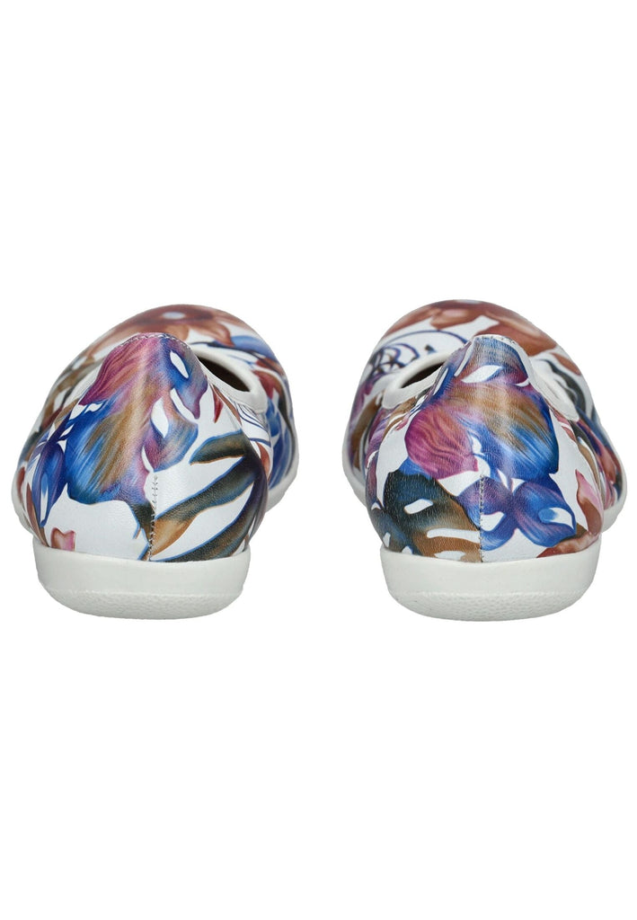 Caprice Ballerinas Leder Weiß/Blau