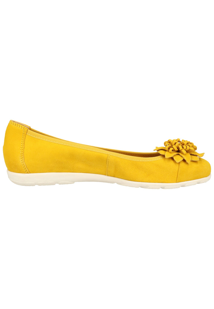 Caprice Ballerinas Leder Yellow