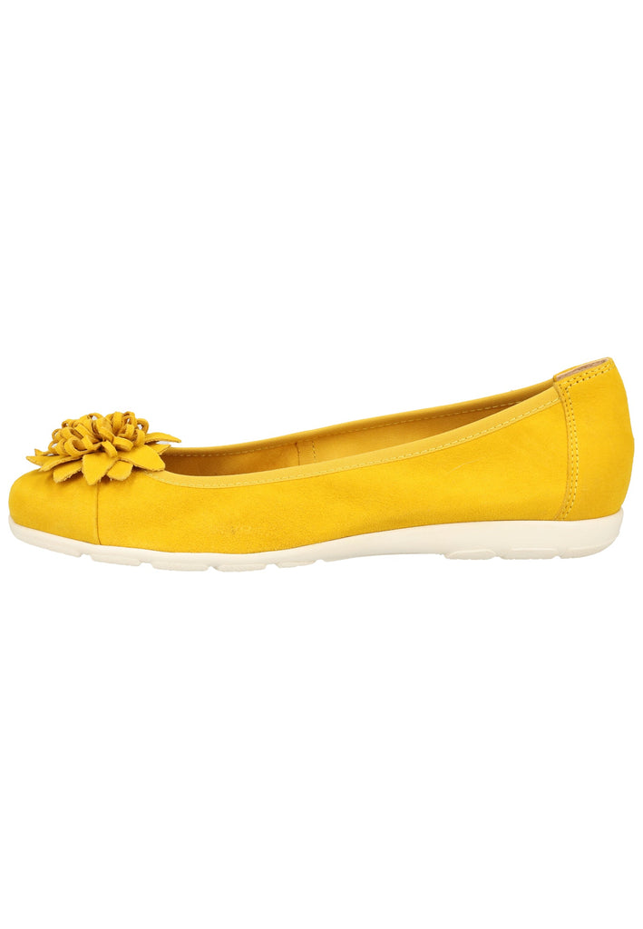 Caprice Ballerinas Leder Yellow