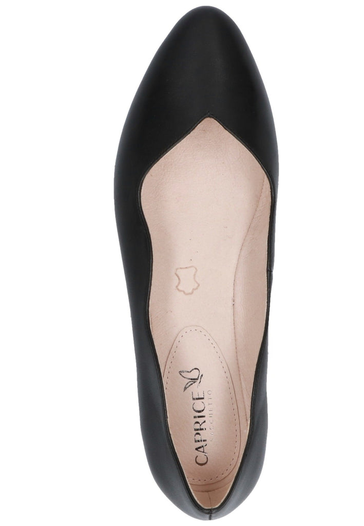 Caprice Ballerinas Nappaleder Schwarz