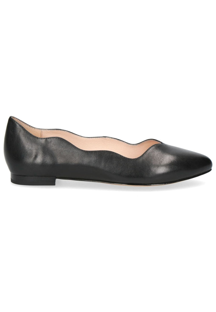 Caprice Ballerinas Nappaleder Schwarz