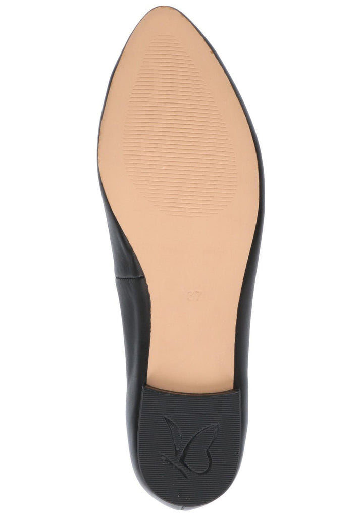 Caprice Ballerinas Nappaleder Schwarz