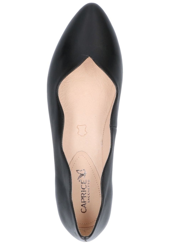 Caprice Ballerinas Nappaleder Schwarz