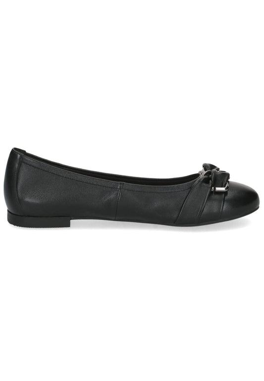 Caprice Ballerinas Nappaleder Schwarz