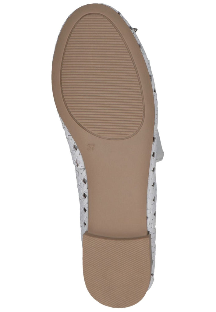 Caprice Ballerinas Nappaleder Weiß