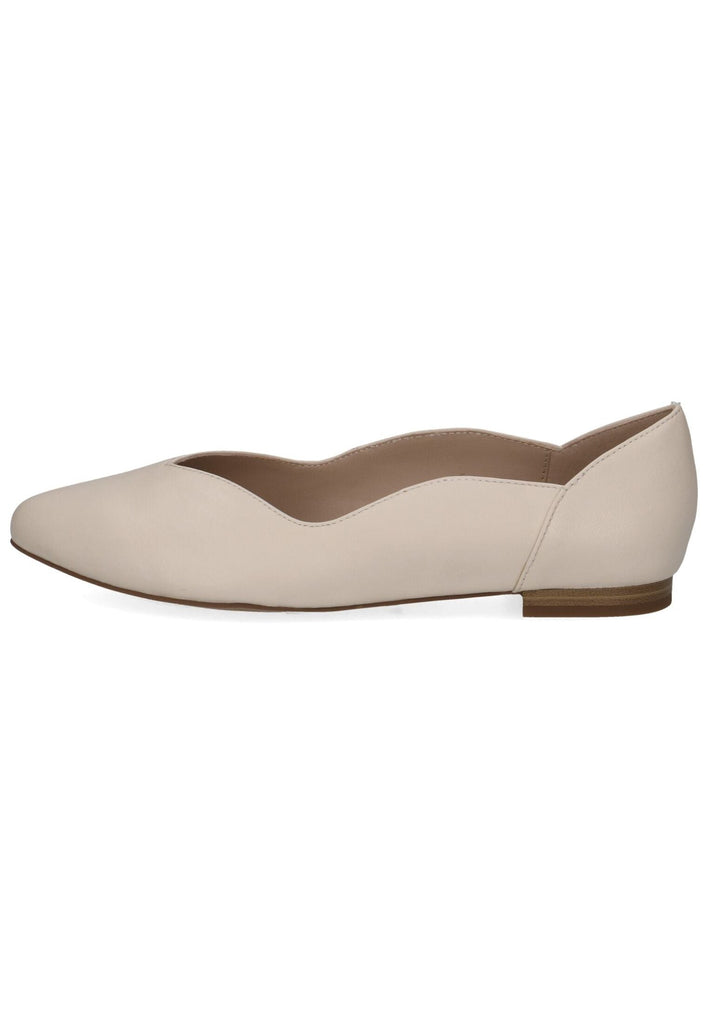 Caprice Ballerinas Nappaleder Weiß