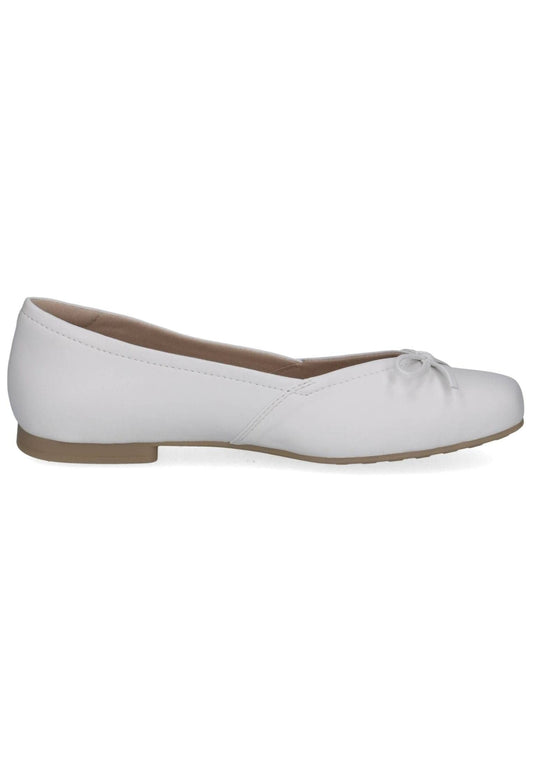 Caprice Ballerinas Nappaleder Weiß/Weiß