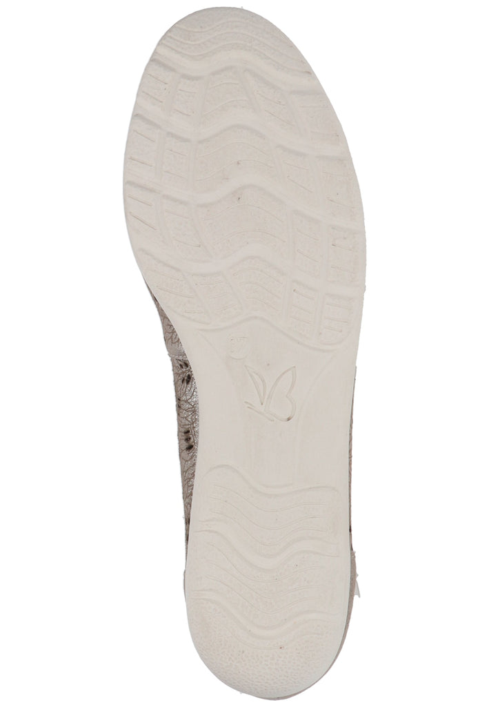 Caprice Ballerinas Nubukleder Silber