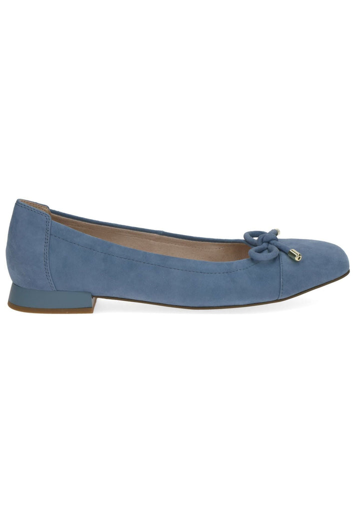 Caprice Ballerinas Veloursleder Blau