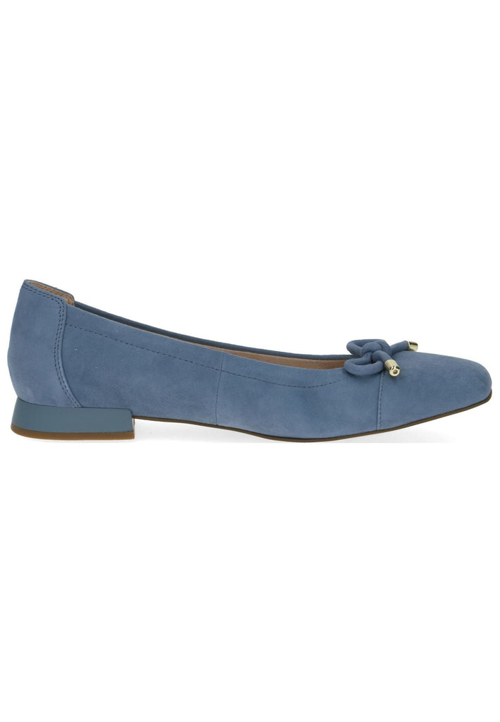 Caprice Ballerinas Veloursleder Blau