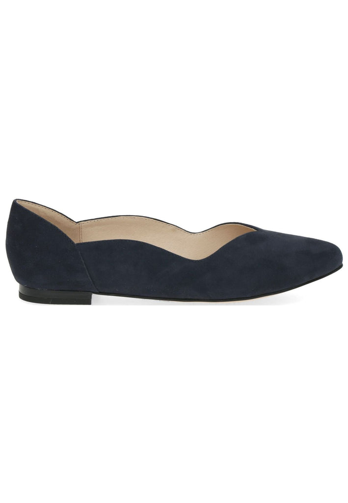 Caprice Ballerinas Veloursleder Ocean
