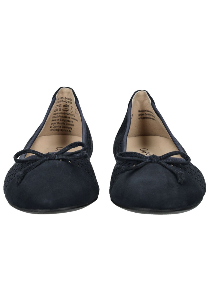 Caprice Ballerinas Veloursleder Ozean