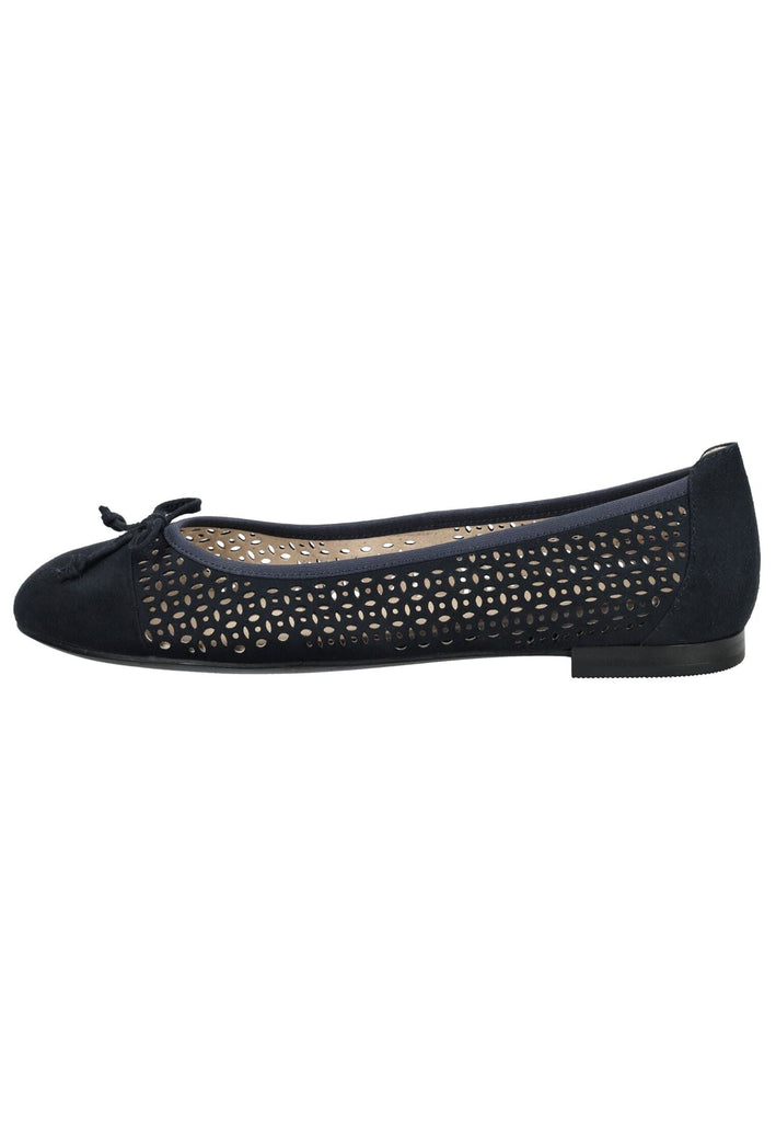 Caprice Ballerinas Veloursleder Ozean