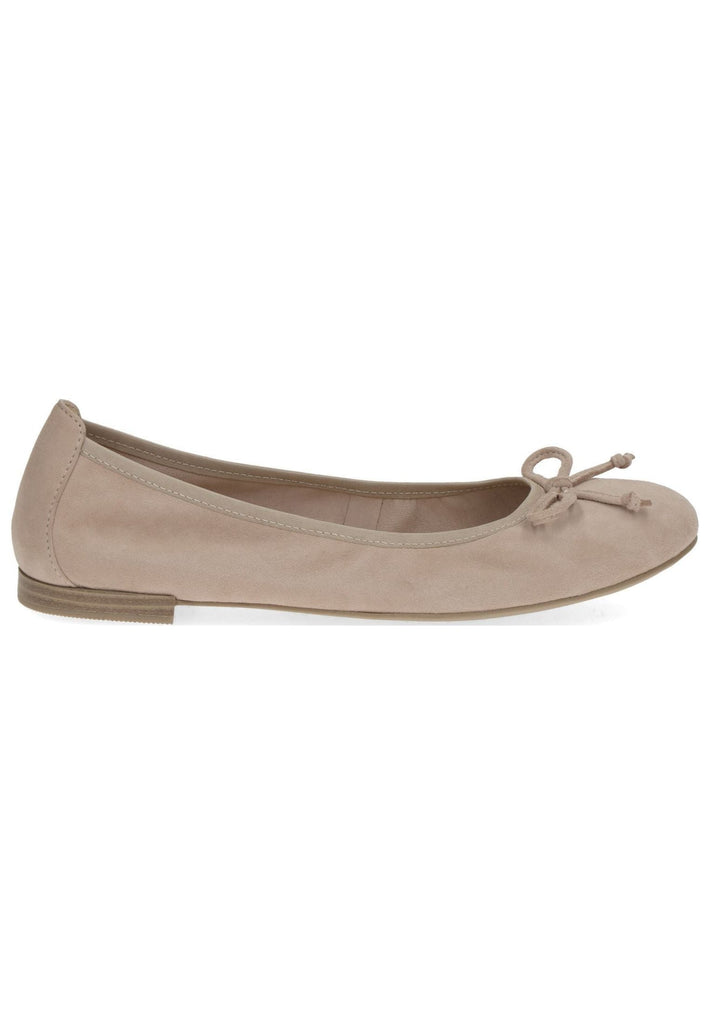 Caprice Ballerinas Veloursleder Rose