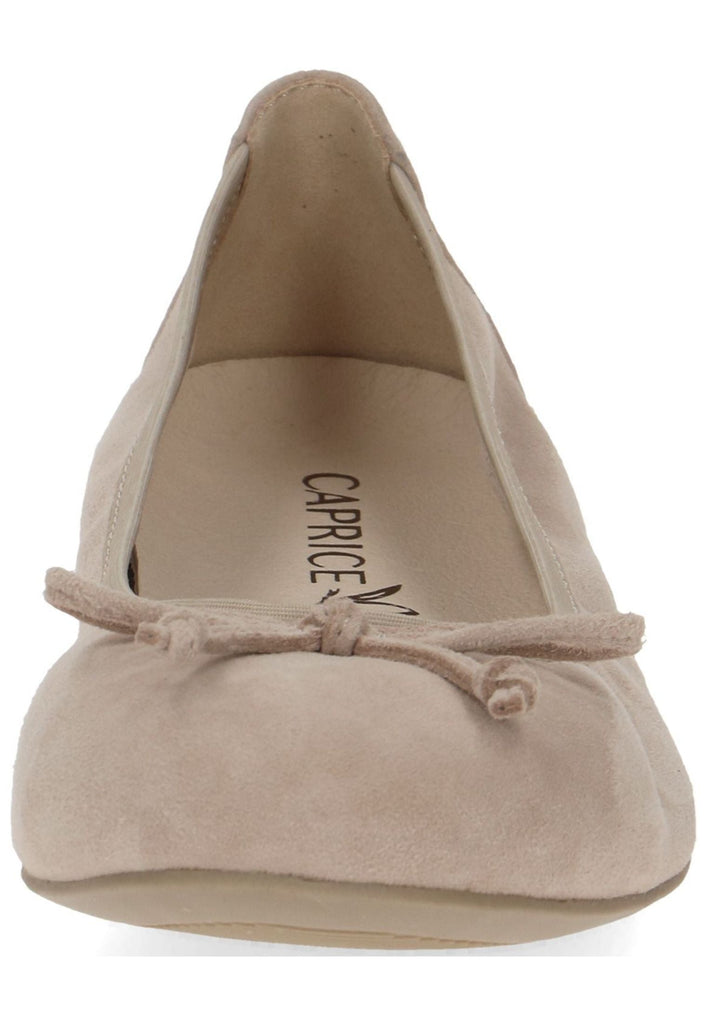 Caprice Ballerinas Veloursleder Rose