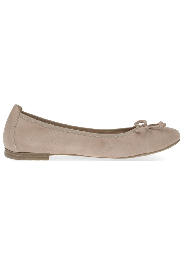 Caprice Ballerinas Veloursleder Rose
